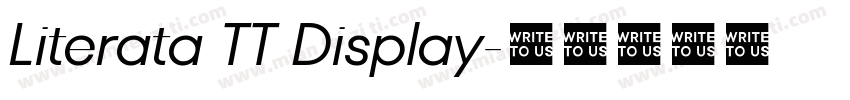 Literata TT Display字体转换